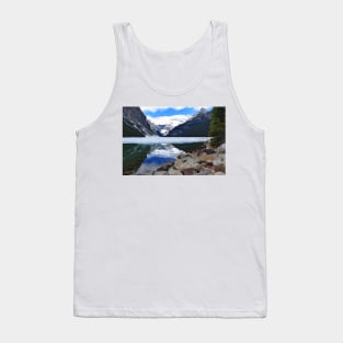 Lake Louise Victoria Glacier Alberta Canada Tank Top